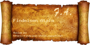 Findeisen Atala névjegykártya